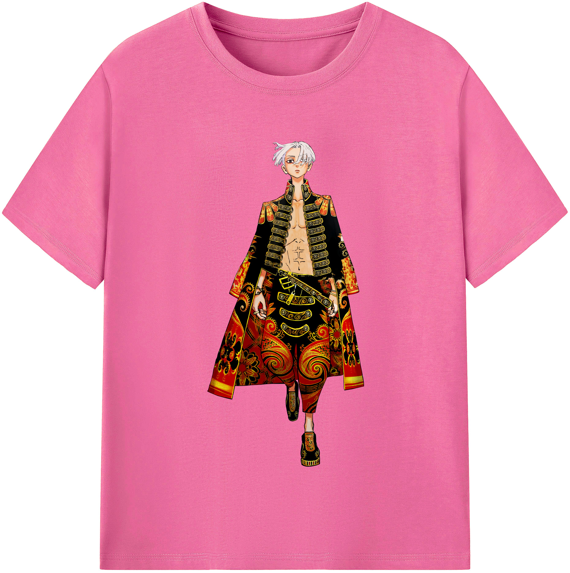 （画像用） 東京リベンジャーズ Tokyo Revengers レディースカジュアルプリントTシャツ（綿100％）